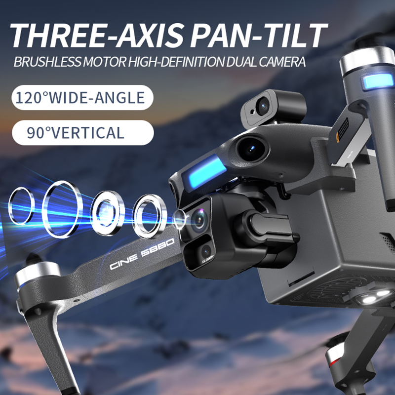 Nouveau drone 8K à double camé - Drone Gimbal Brushless avis et prix