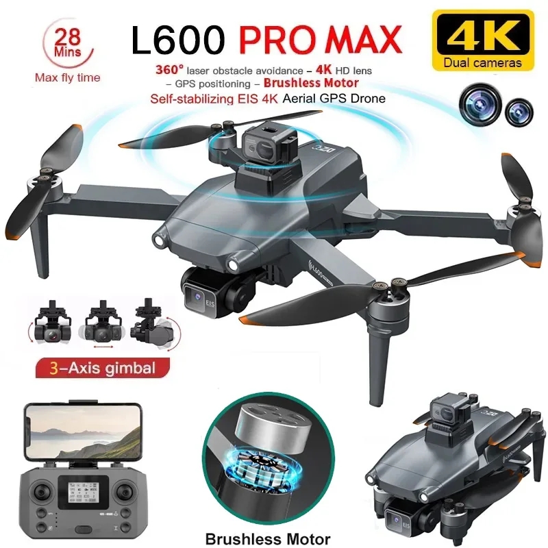 Drone GPS professionnel L600 P - Drone Gimbal 3 Axis avis et prix