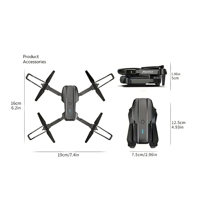 Drone RC pliable FACEGLE UAV E - Drone Gimbal Brushless avis et prix